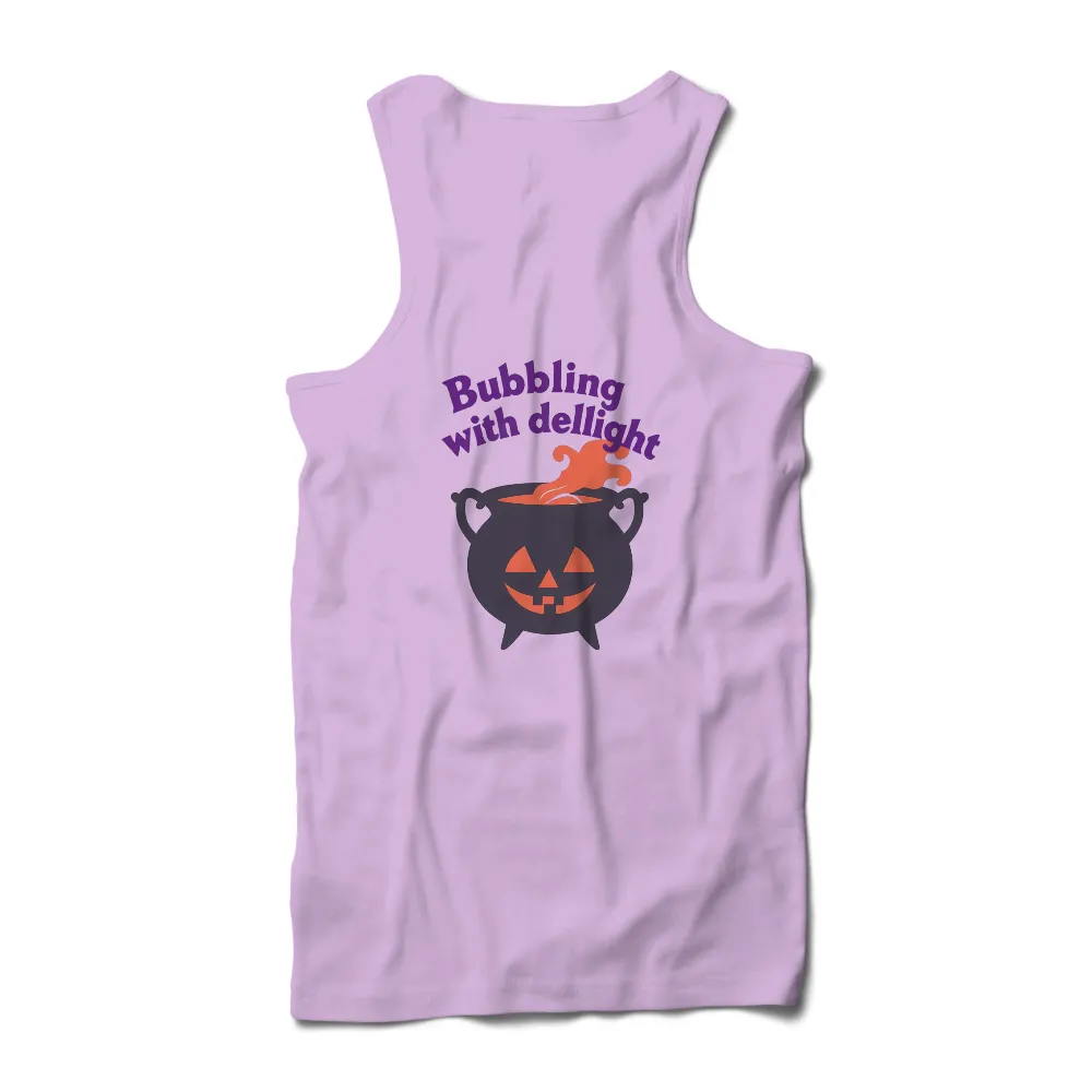 T-Shirts Pattern: Bubbling with Delight - Halloween Cauldron Design| Festive Halloween T-shirt