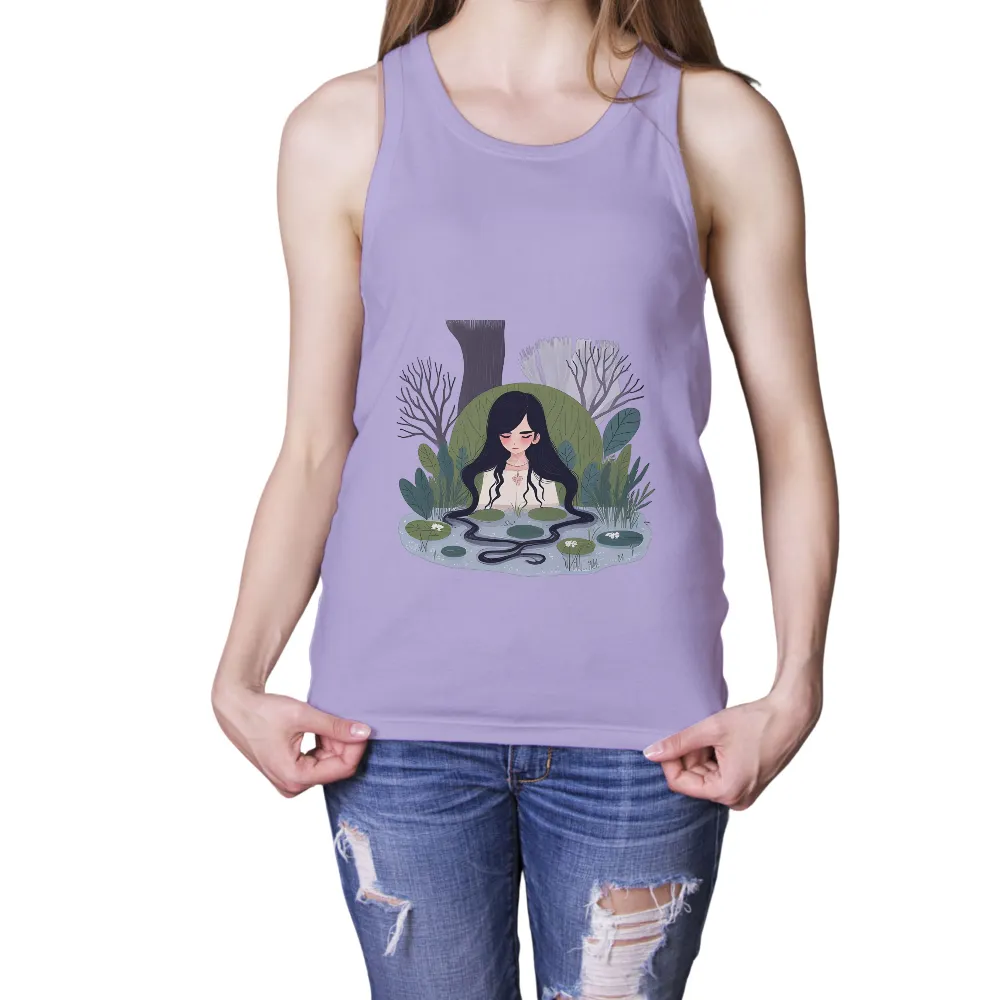 T-Shirts Pattern: Luna's Heart in the Forest Pond|i heart hot moms shirt danny duncan