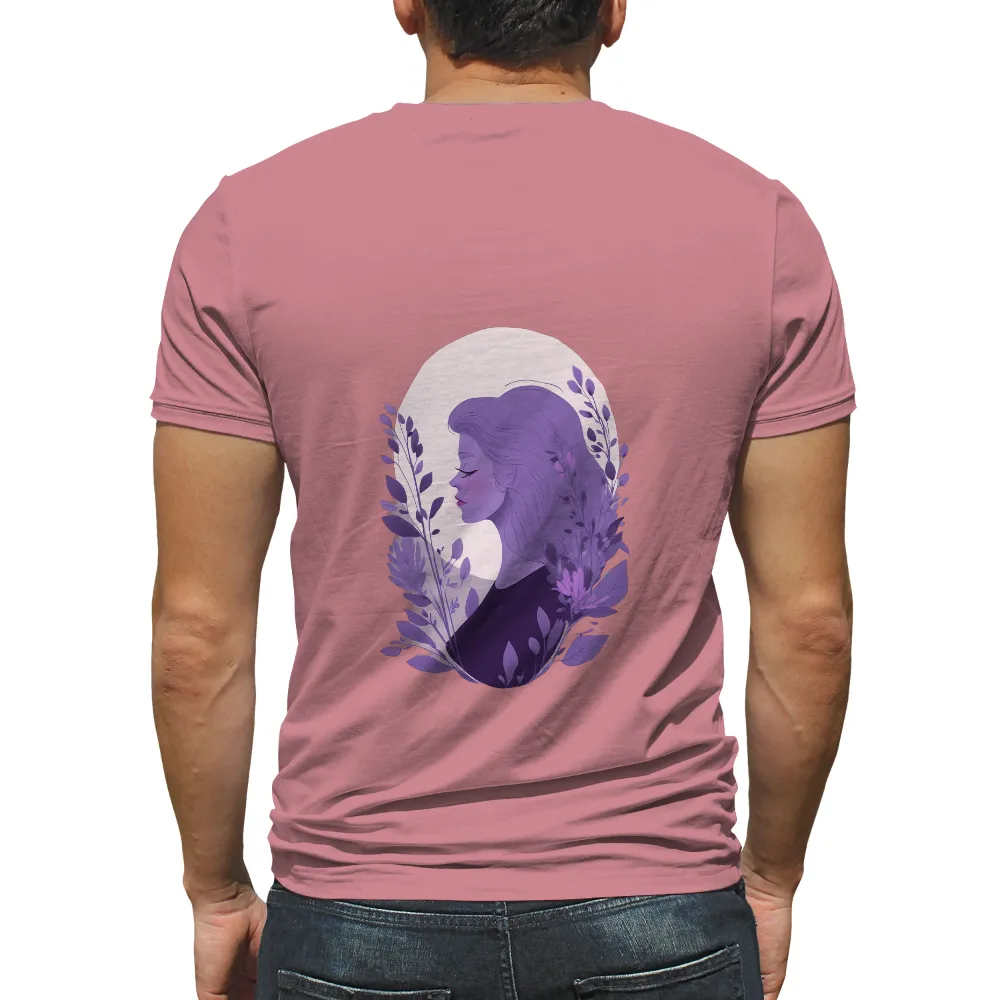 Custom Tee Shirts: Lavender Dreams - Artistic Design Inspired by Nature|black and purple t shirt roblox