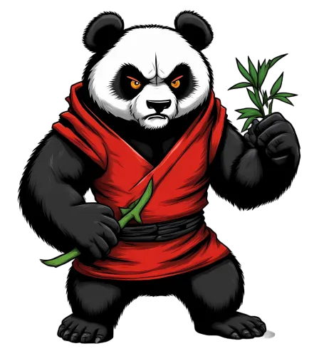 Custom Tee Shirts: Warrior Panda | Martial Arts, Strength & Cultural Significance