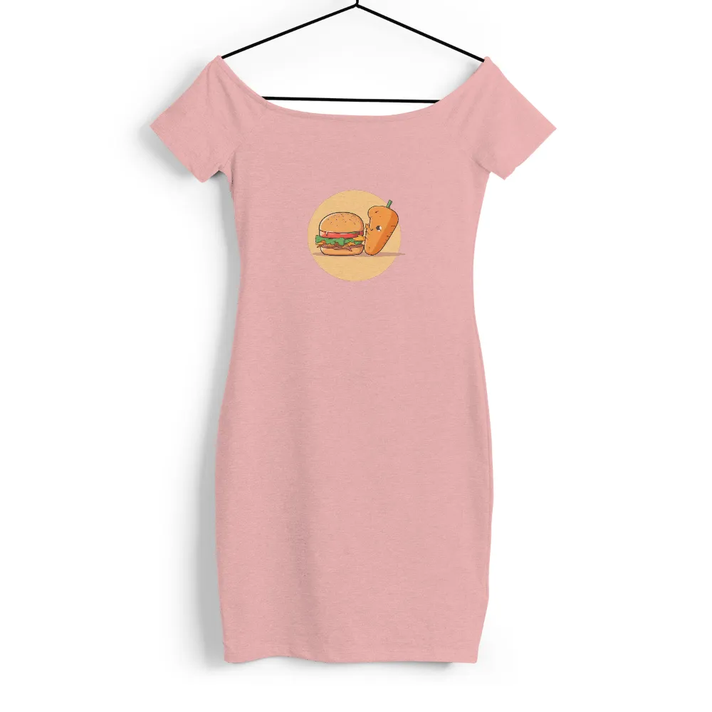 Customized Tee Shirts: Burger and Carrot's Whimsical Friendship|warning my sense of humor shirt