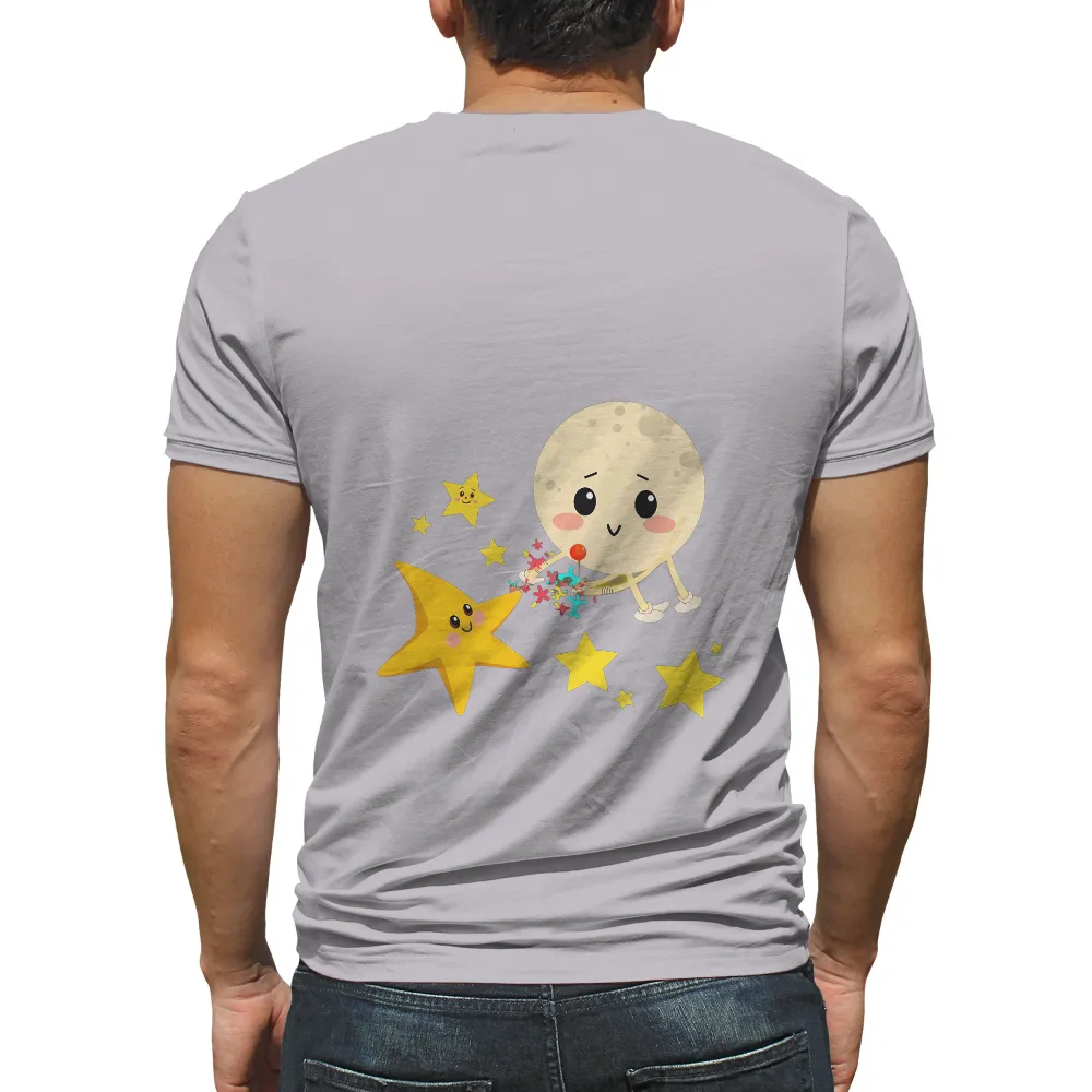 T-Shirts Pattern: Moon and Star Friendship with Magical Lollipop|mlb all star shirts 2022