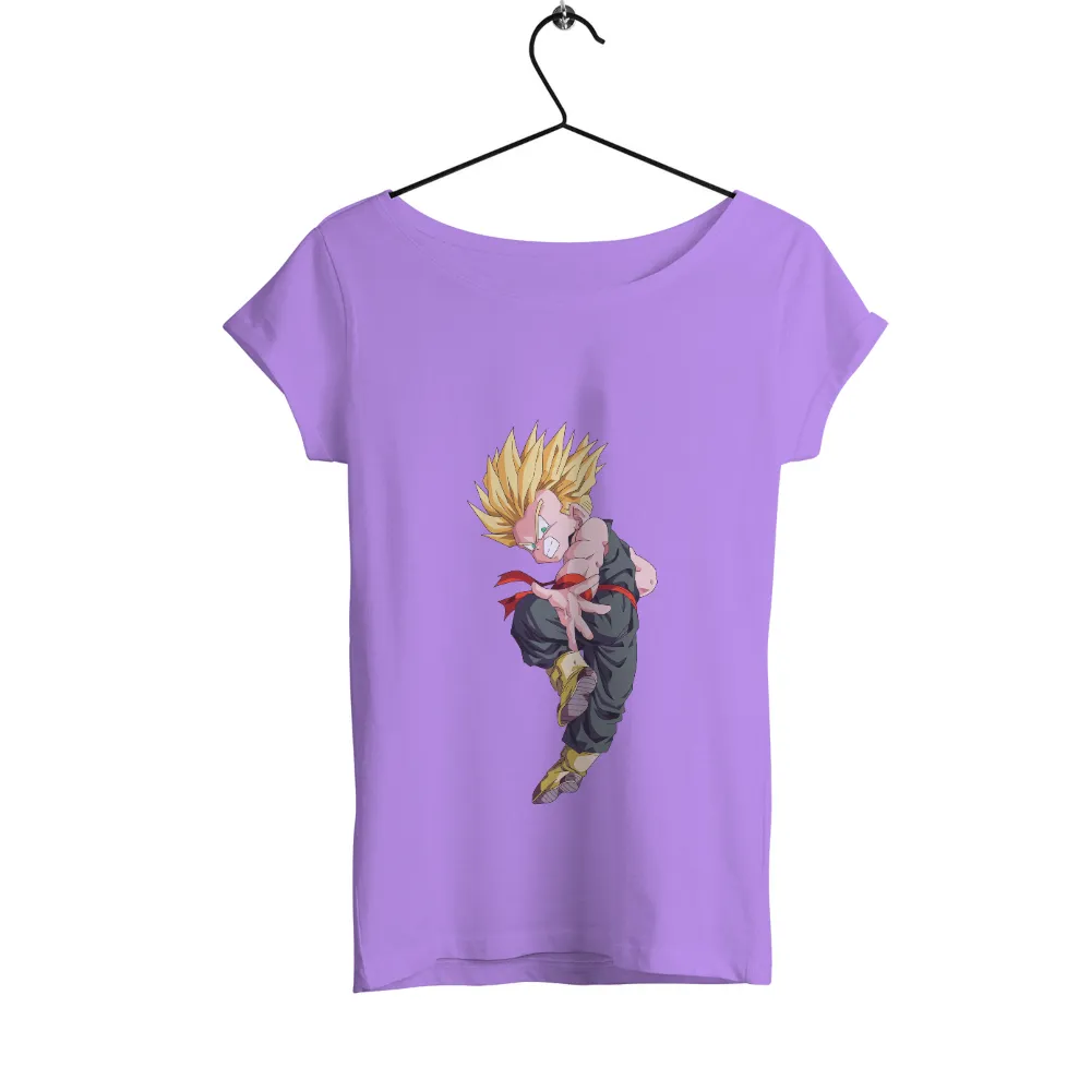 Tee Shirts Printed: Anime Hero with Golden Hair and Green Outfit|my dad is my hero police shirt