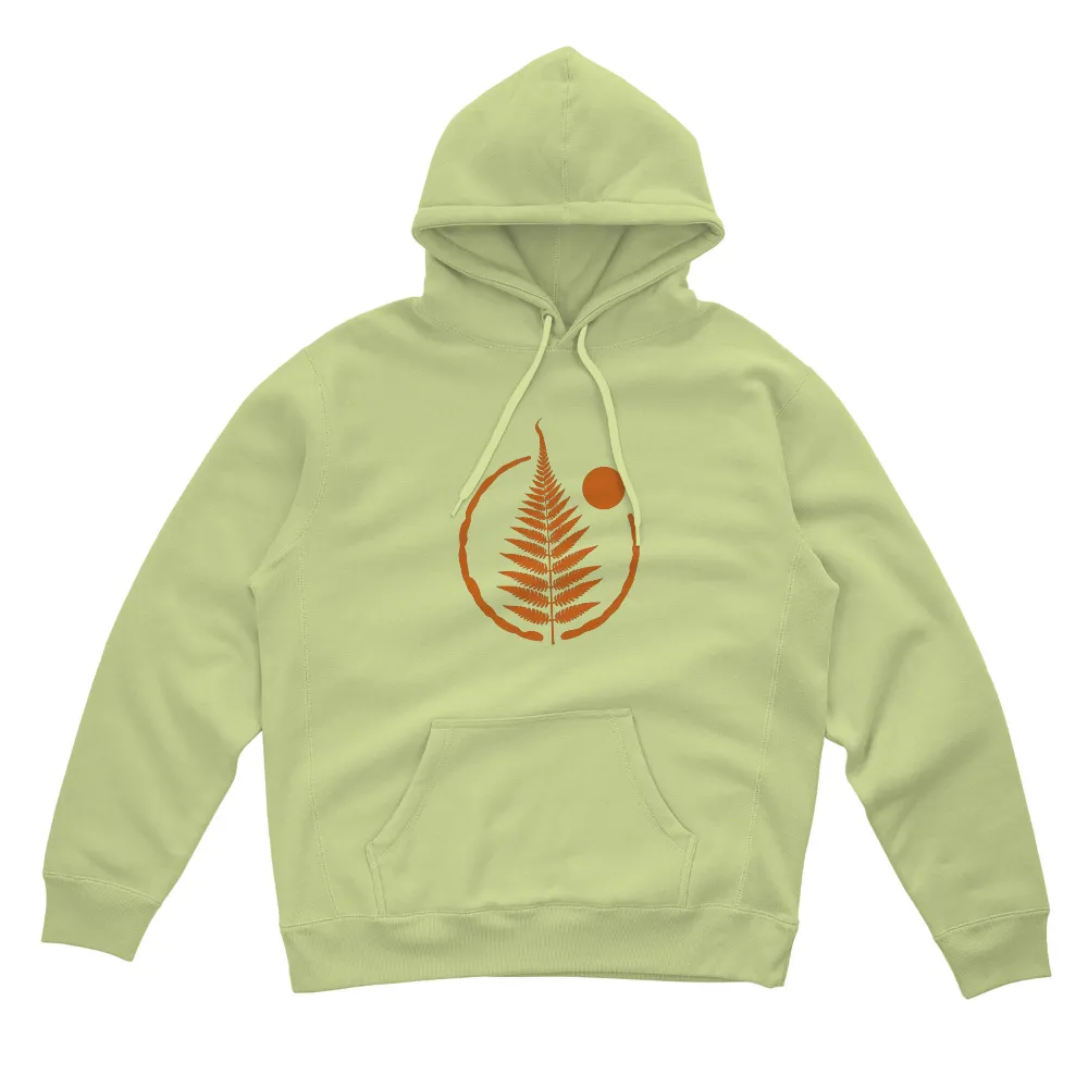 T-Shirts Custom: Embrace Nature's Harmony with Orange Fern and Bright Sun| community support