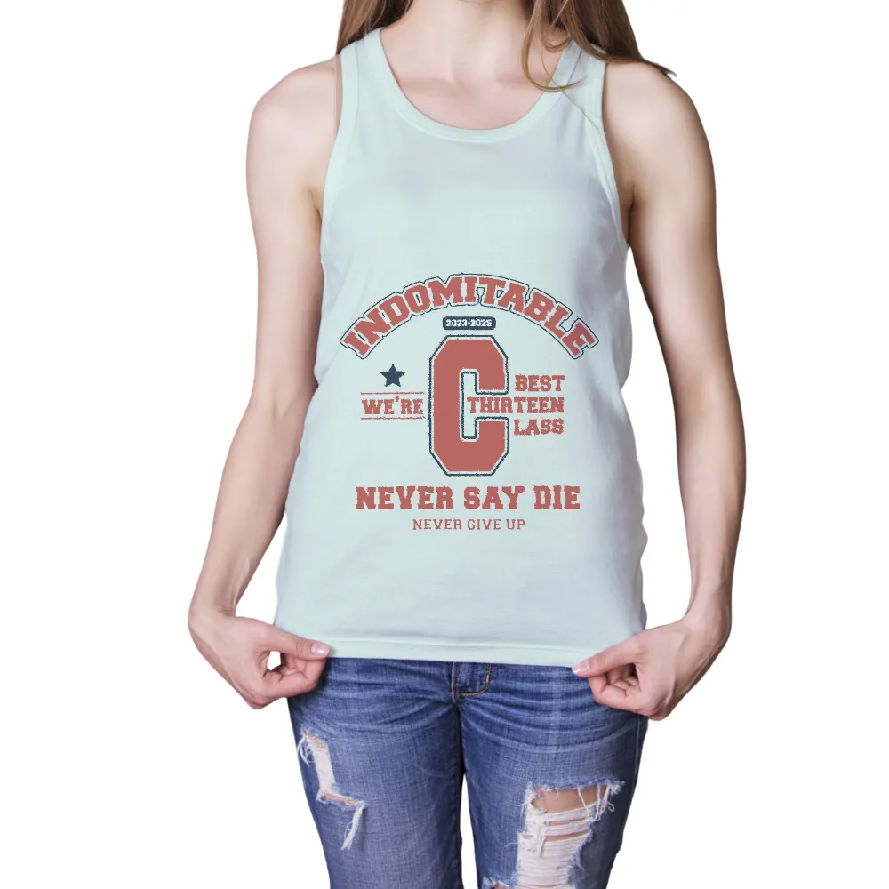 T-Shirts Custom: Indomitable Spirit - Best Thirteen Class|graduation shirts for family 2022