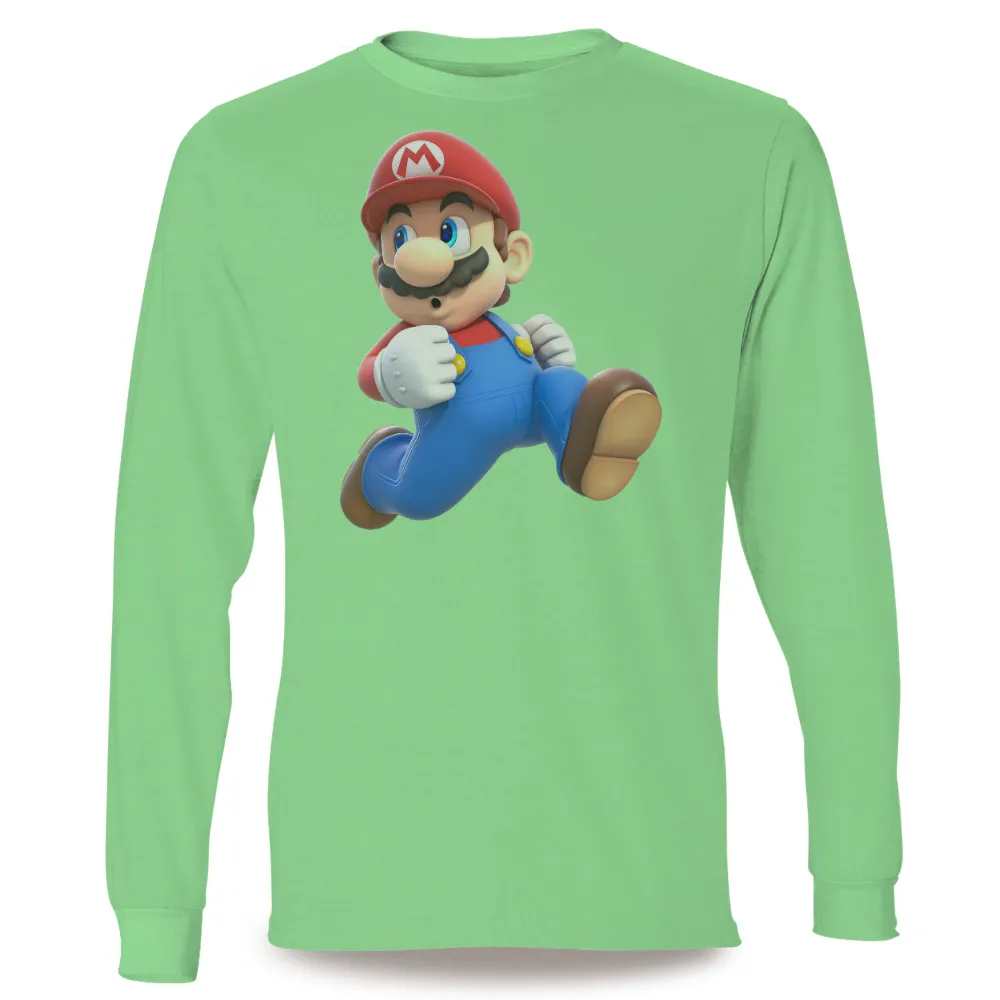 T-Shirts Pattern: Iconic Plumber in Action|video game class shirt