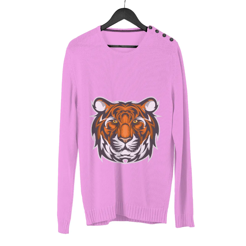 T-Shirts Pattern: Majestic Tiger - Power and Grace|2023 design tshirt