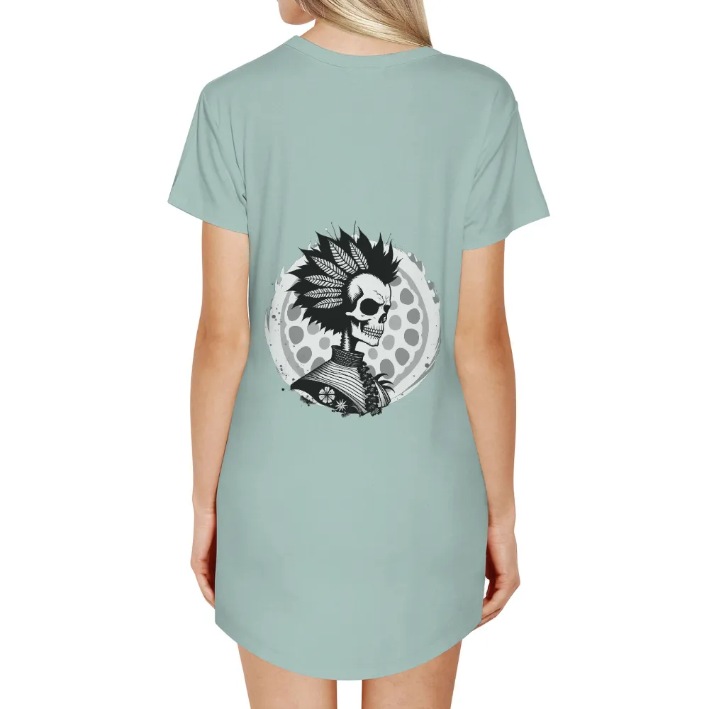 Shirts Graphic Tees: Vintage Skull with Feathers - Pop Culture Art|orioles chaos shirts