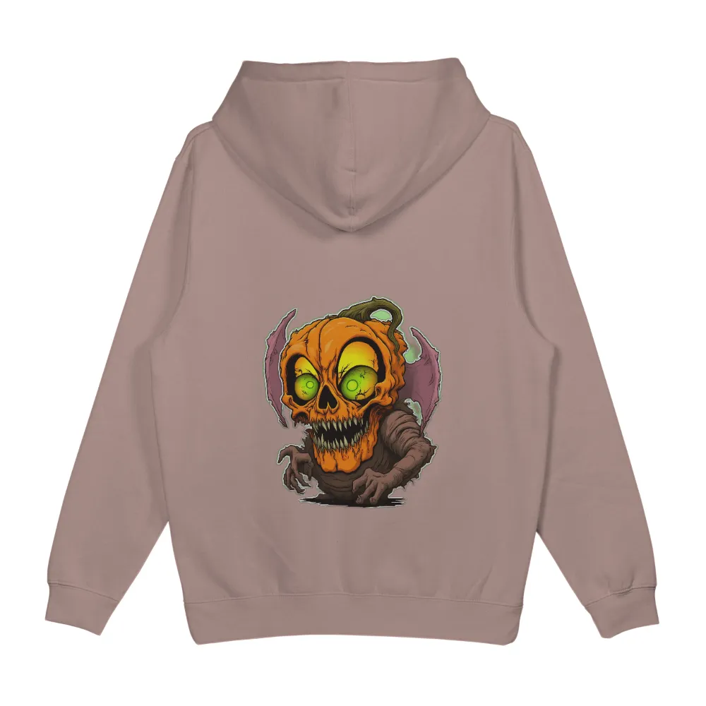 TShirt Design: Halloween Pumpkin Monster| Glowing green eyes