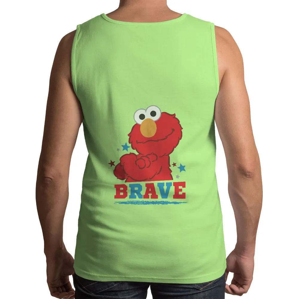 TShirt Design: Red Monster Flexing - Brave and Cheerful|dallas stars elite