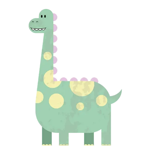 TShirt Design: Whimsical Dino - Playful and Friendly