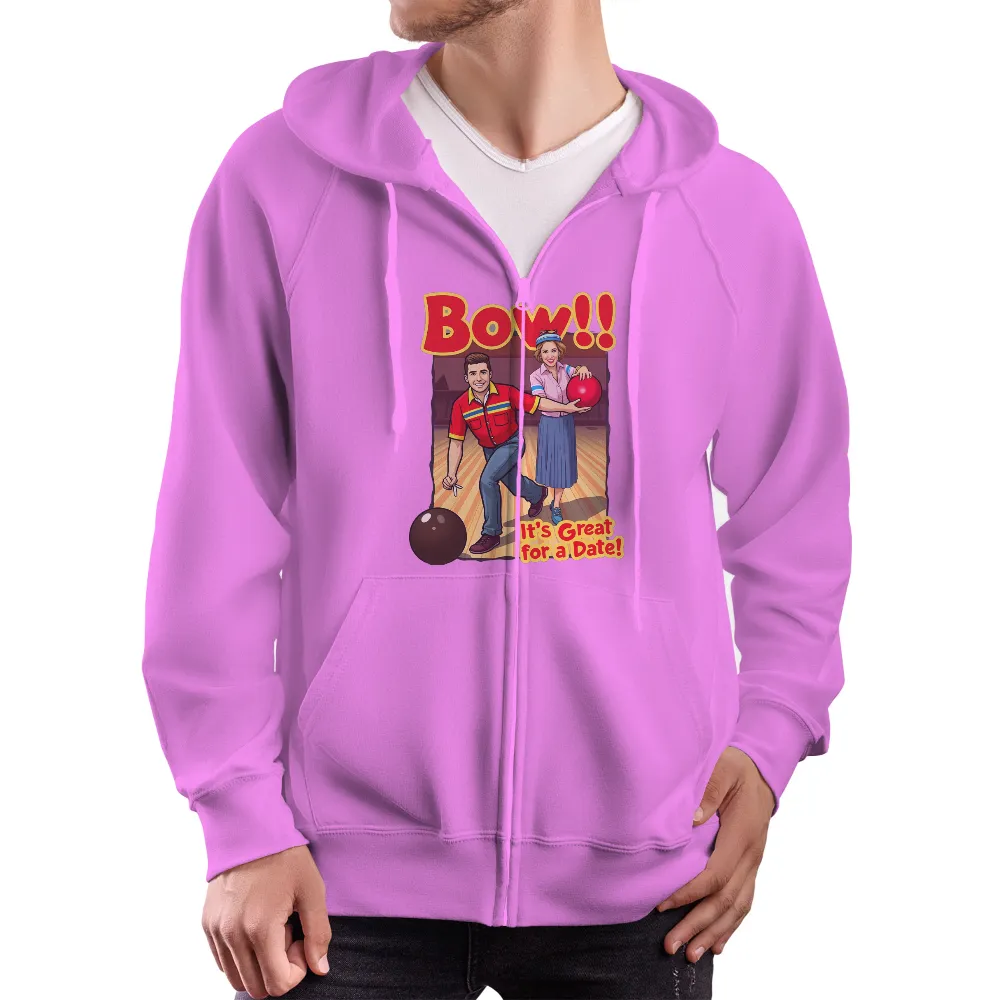 T-Shirts Custom: Bowling Fun for a Date| Vintage style T-shirt