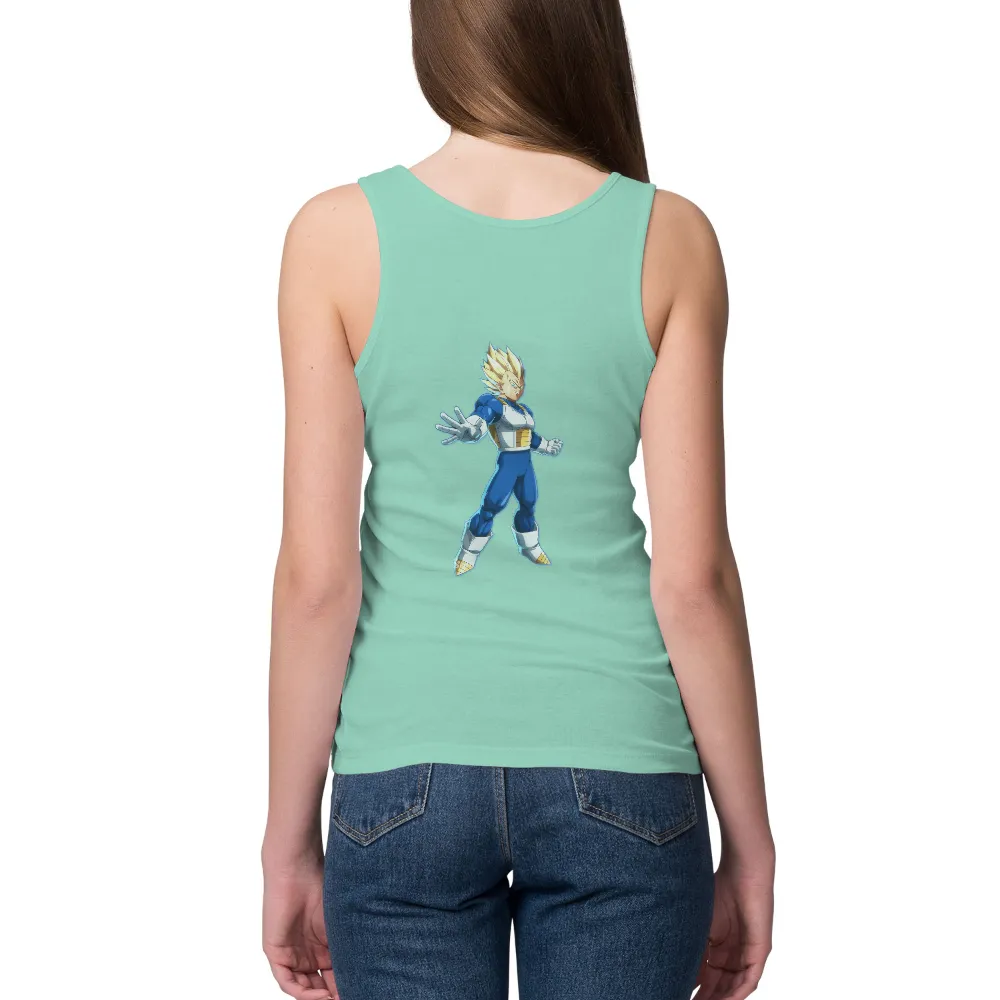 Custom Tee Shirts: Super Saiyan Vegeta - Anime Warrior Power|mr po dragon ball