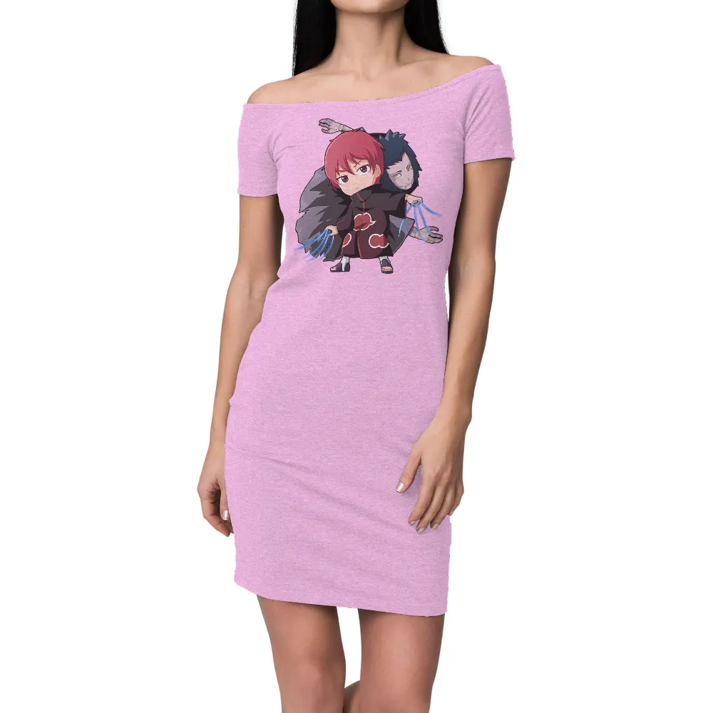 Custom Tee Shirts: Sasori and Deidara - Anime Characters in Chibi Style|t shirt roblox akatsuki