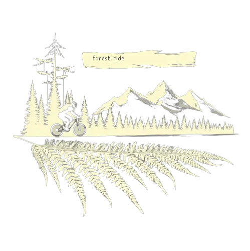 Custom T-Shirt Printing: Forest Ride Adventure Through Nature