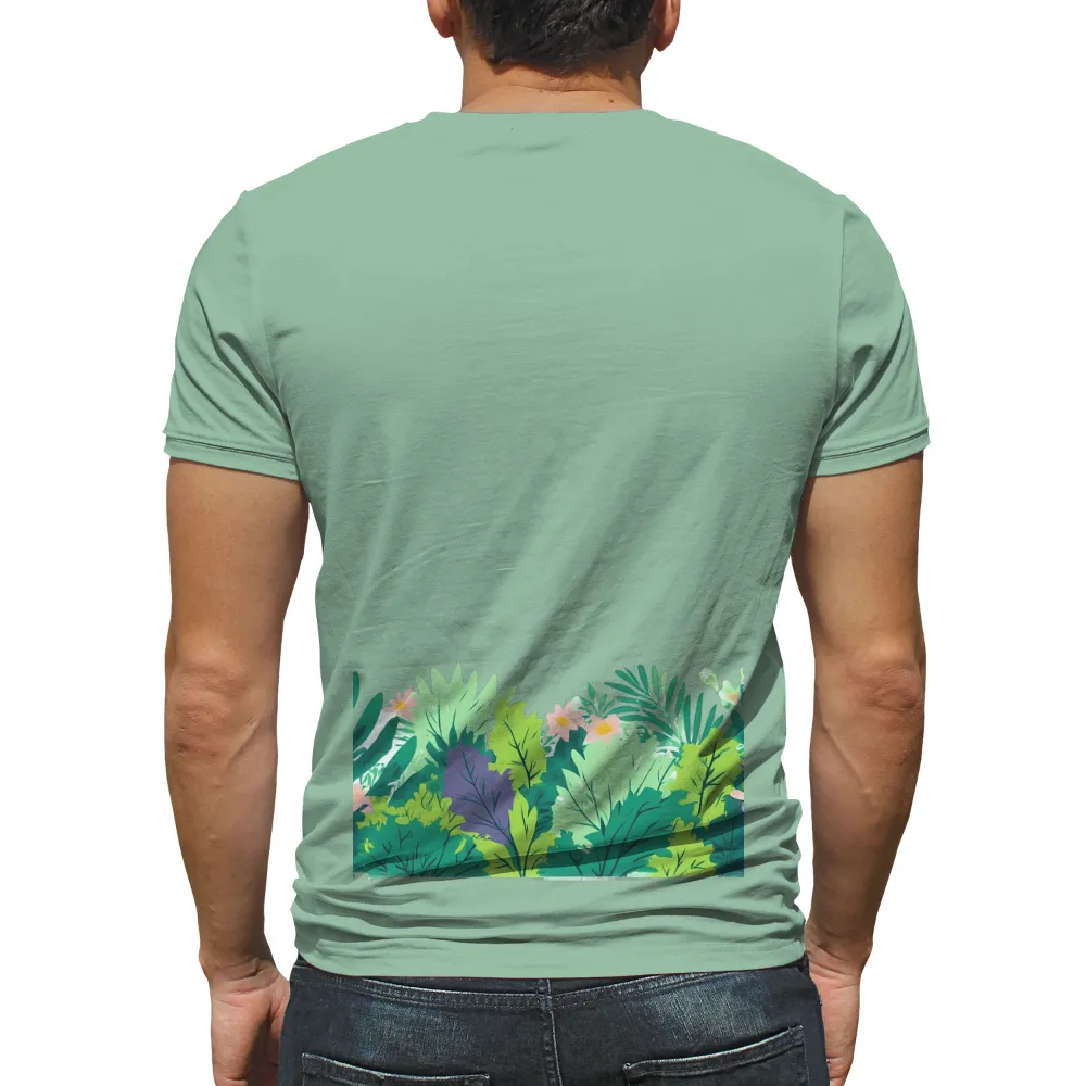 T-Shirts Custom: Botanical Bliss - Nature-Inspired Artistic Design|pink death metal unicorn shirt