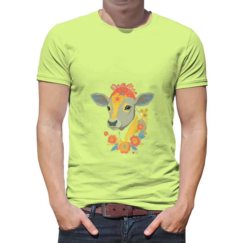 TShirt Design: Blossom the Floral Cow|animal crossing tomato juice shirt