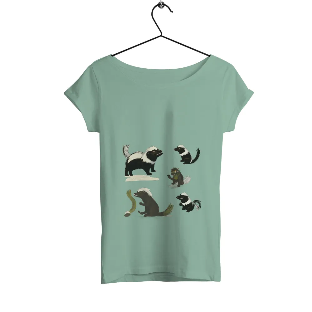 Graphic Tees: Skunk Family Adventure - Artistic Designs|t shirt birthday family