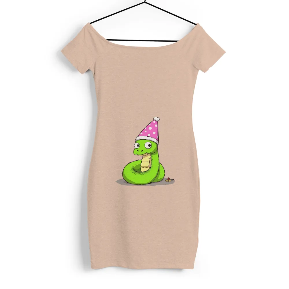 Customized Tee Shirts: Celebrate Life with Sammy the Snake| Funny snake illustration