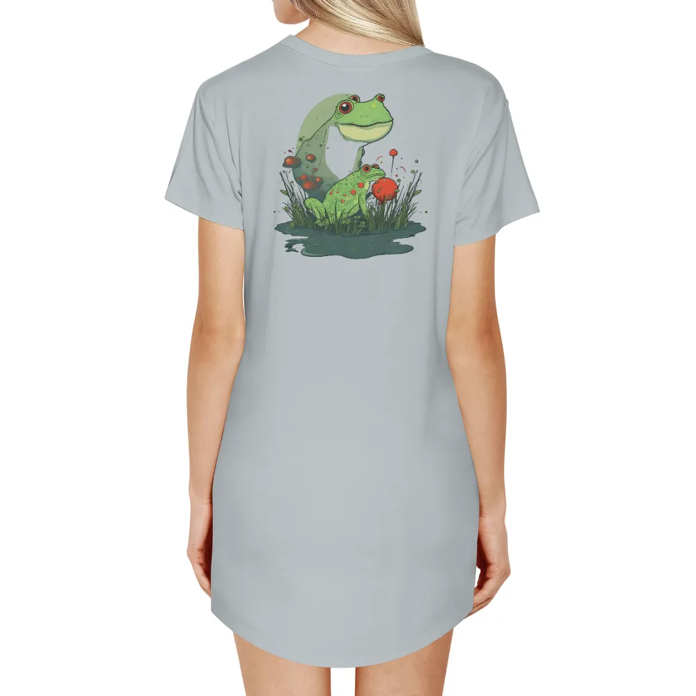 Custom T-Shirt Printing: Enchanted Frogs in a Magical Swamp|final fantasy tifa cut shirt