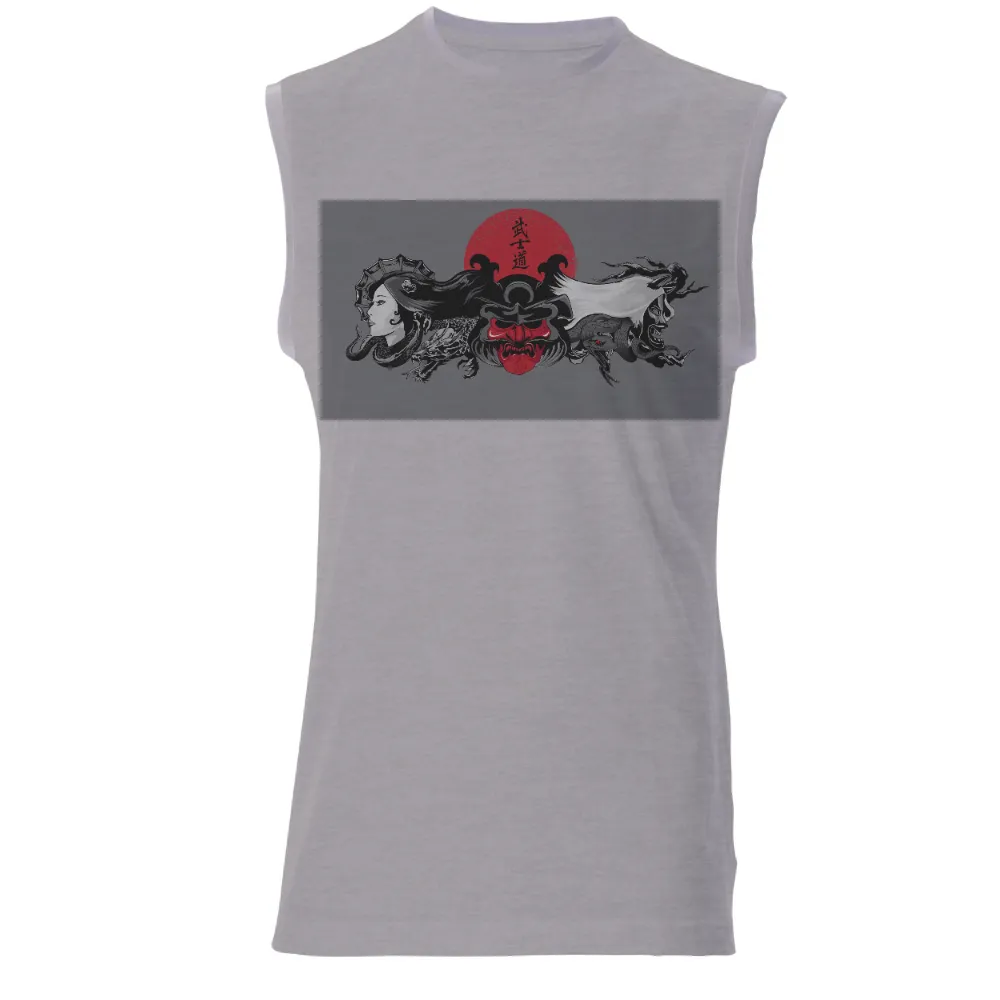 Shirts Graphic Tees: Samurai Mask and Serpents - A Blend of Tradition and Modernity|samurai honor t shirt