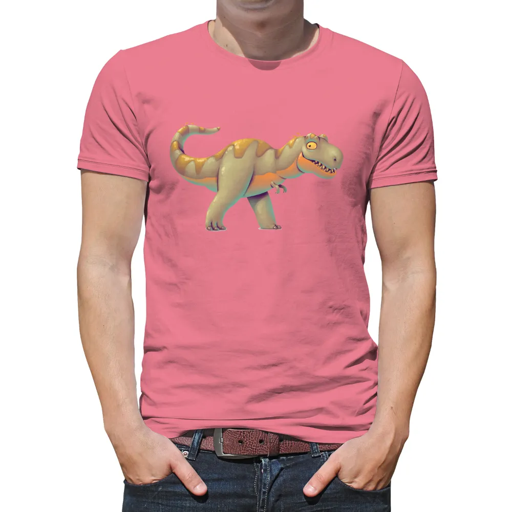 T-Shirts Design: Meet Rex - The Quirky Dinosaur|a fun thing to do in the morning shirt