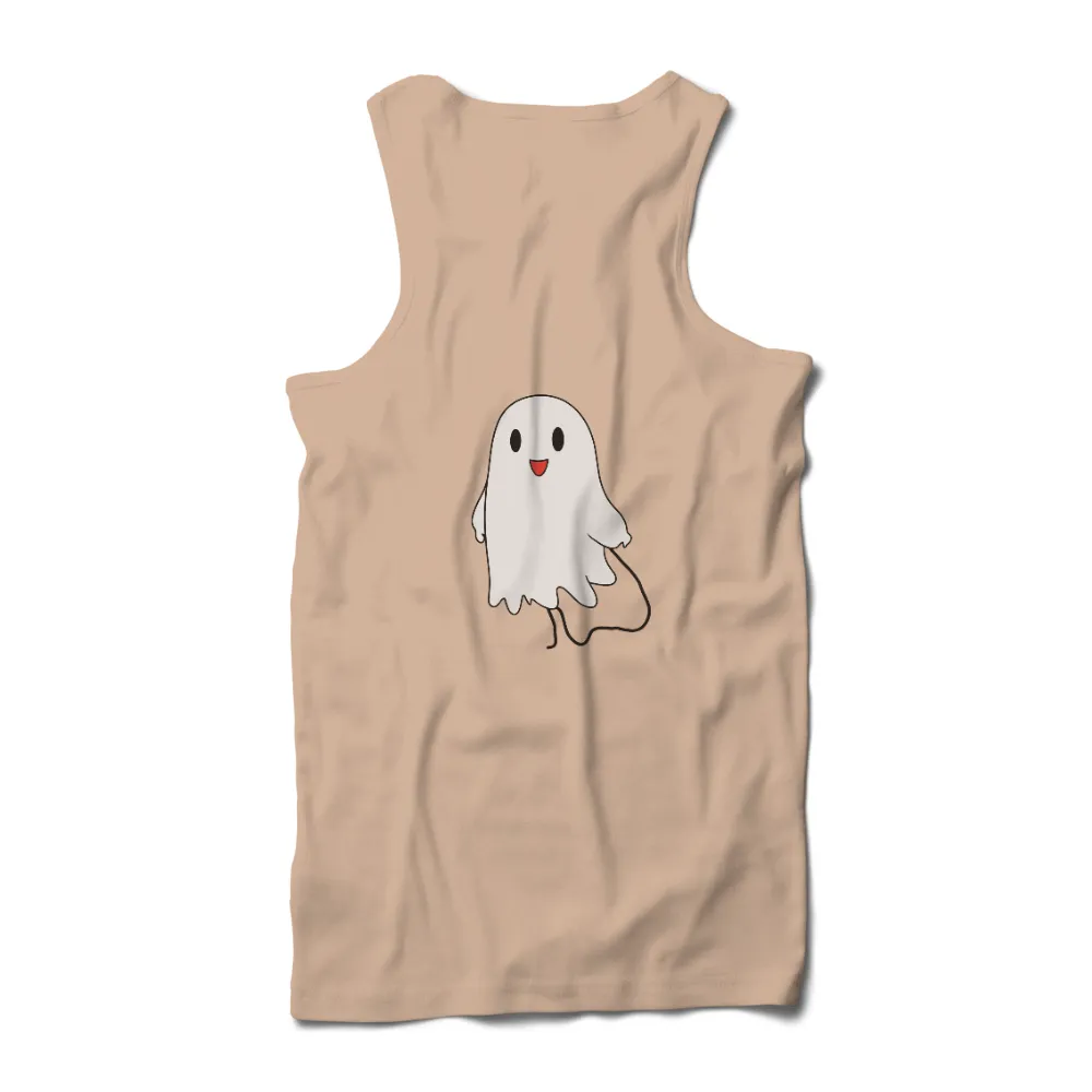 Friendly Ghost TShirt Design: Boo's Joyful Spirit|cute summer oversized shirts