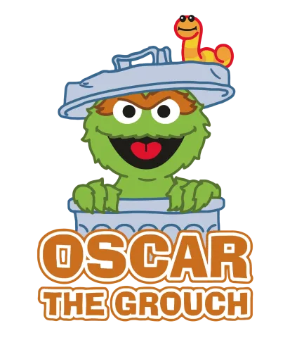 T-Shirts Design: Oscar the Grouch - Funny & Quirky Character