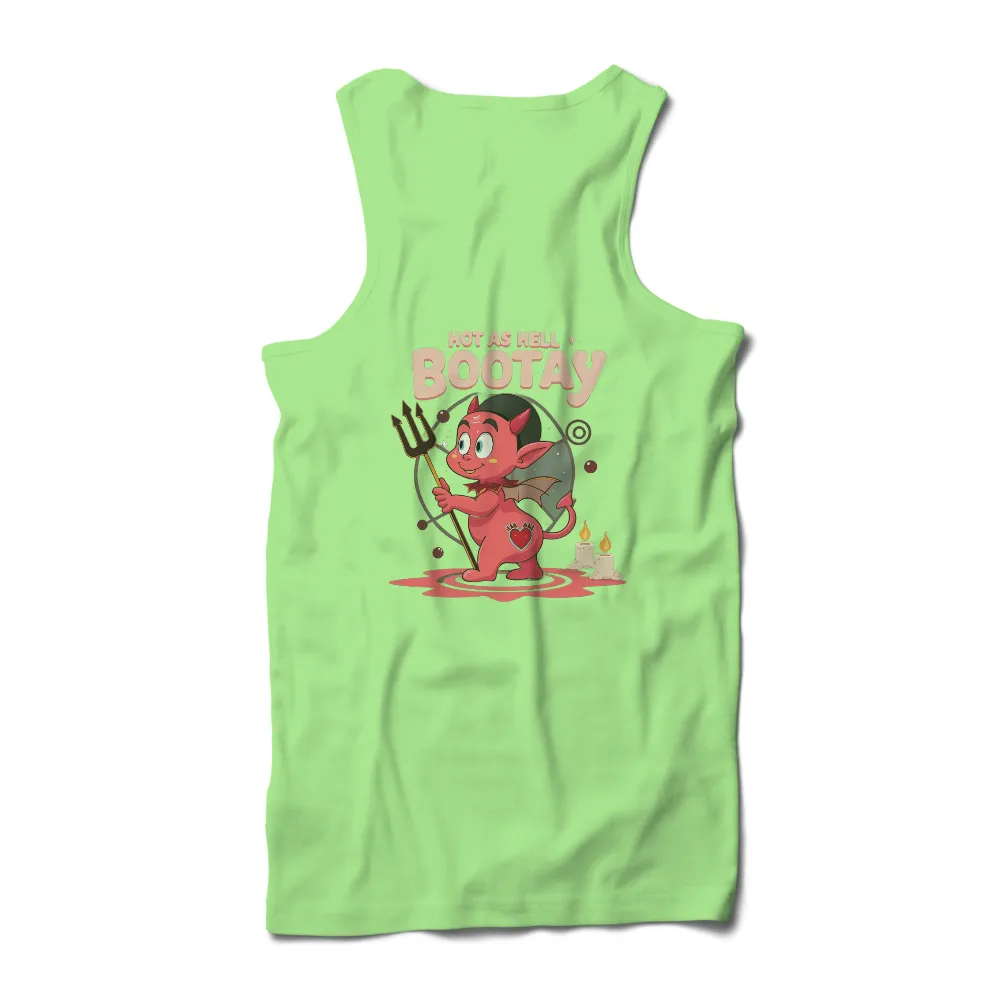 T-Shirts Custom: Hot as Hell Bootay Devil Design| circular pattern