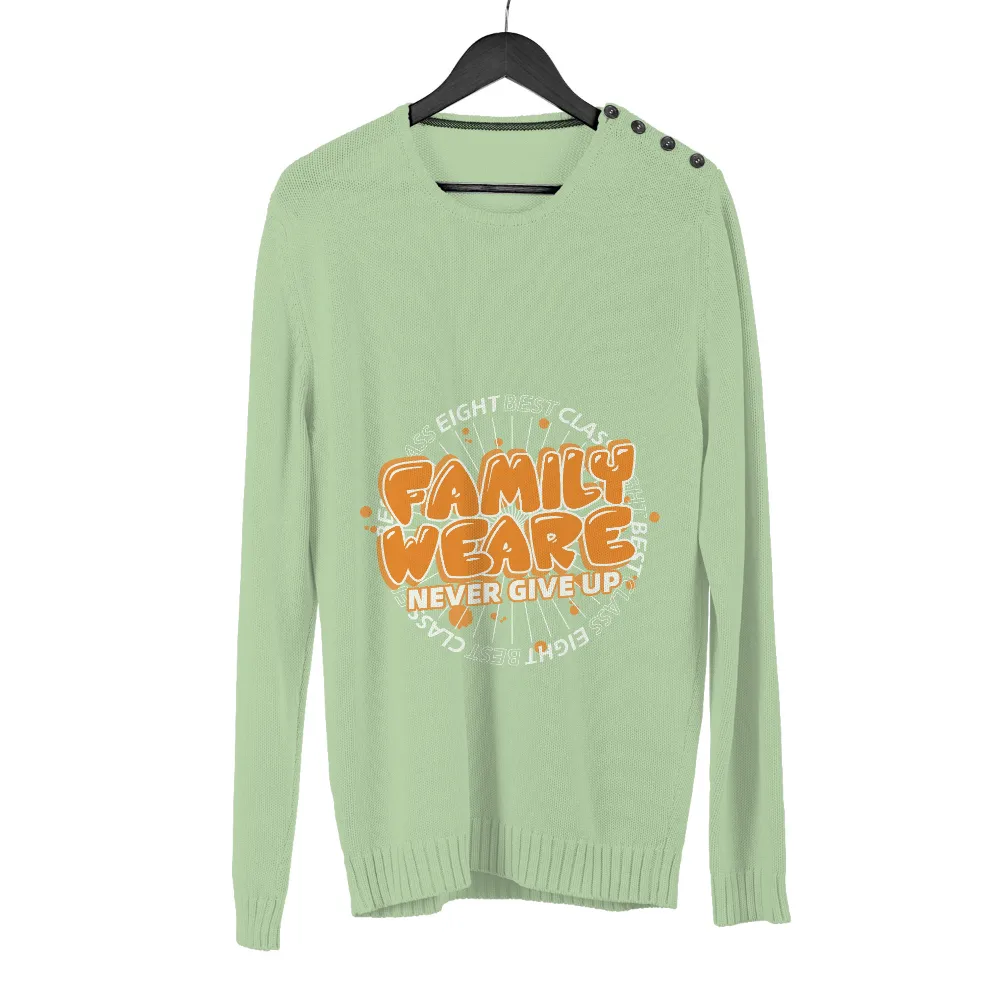 TShirt Printing: Family We Are Never Give Up - Strength and Unity|family graduation shirts 2022