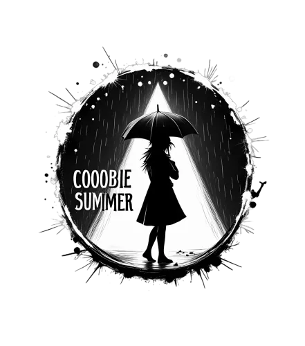 Custom Tee Shirts: COOOBIE SUMMER - Rainy Days Silhouette