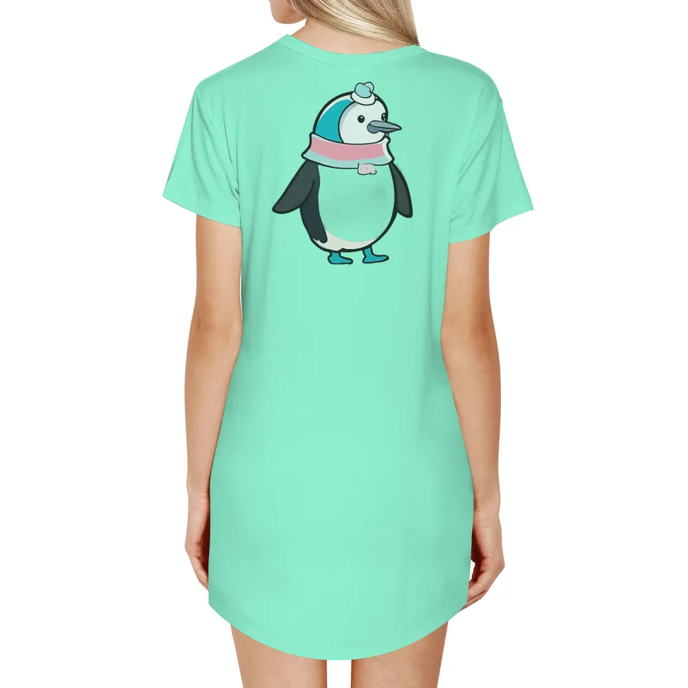 Penguin T-Shirt Printing: Cheerful Winter Warmth|cute white t shirt roblox