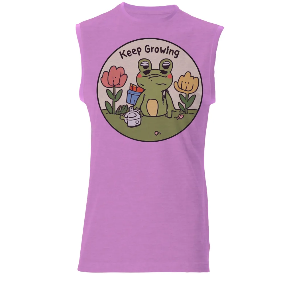 Tee Shirt Printing: Keep Growing with Freddie the Frog|gardening because murder is wrong shirt