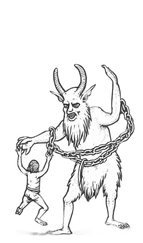 Tee Shirts Printed: Krampus - A Legend of Fear and Innocence