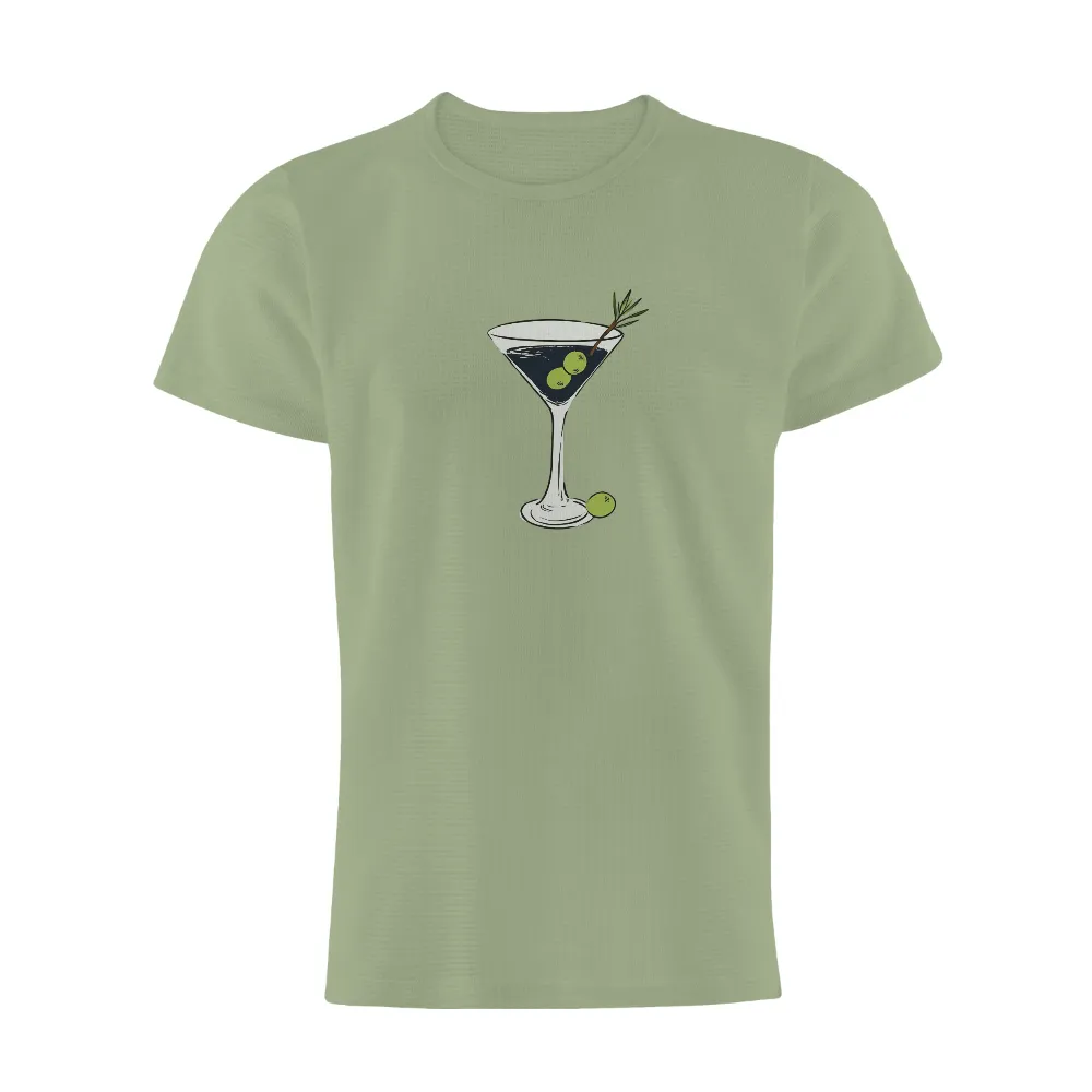 Tee Shirts Printed: Elegant Martini Night - Relaxation and Sophistication|tommy bahama tiki bar camp shirt