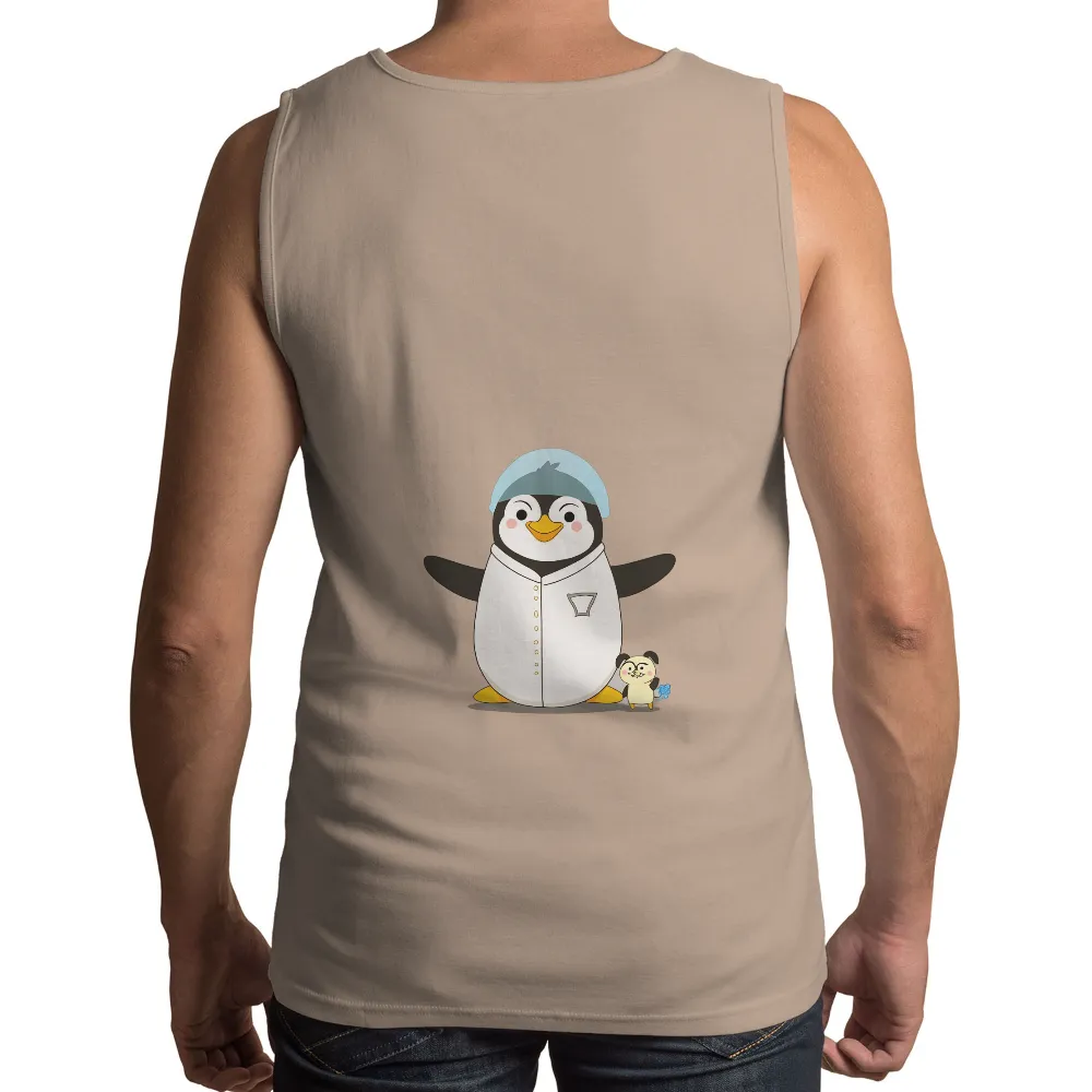 T-Shirt Printing: Pete the Penguin in Baseball Uniform|baseball easter shirt