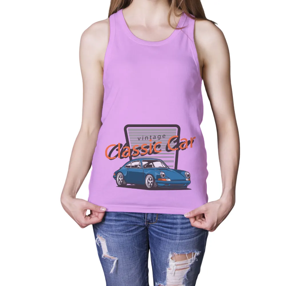 Custom T-Shirt Printing: Vintage Classic Car Design|vintage beer shirts womens