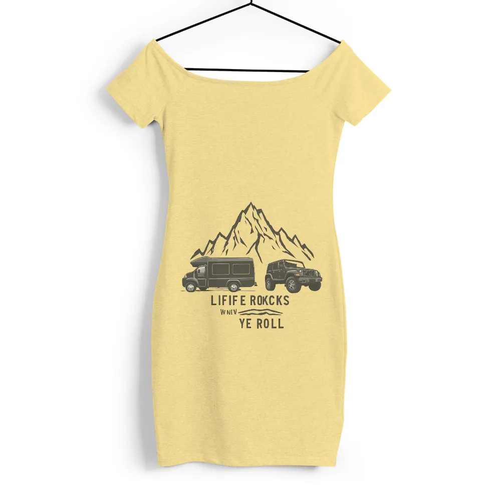 T-Shirts Custom: Life Rocks When We Roll - Adventure & Travel|travel t shirts online