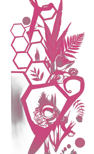 Custom T-Shirt Printing: Nature's Harmony in Pink and Black