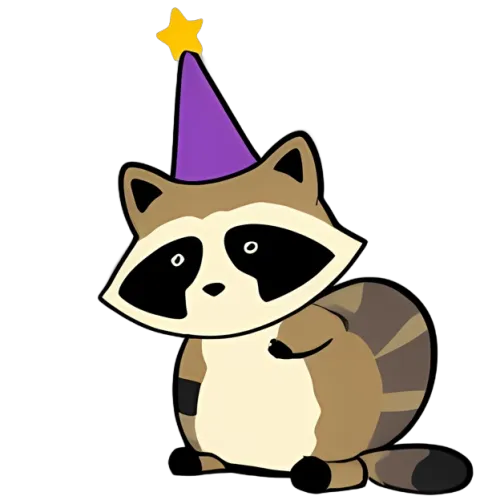 T-Shirts Pattern: Remy the Party Raccoon