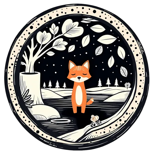 Custom T-Shirt Printing: Find Tranquility with Luna the Fox