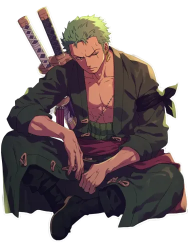 Zoro with Camouflage Design - one piece with shirt