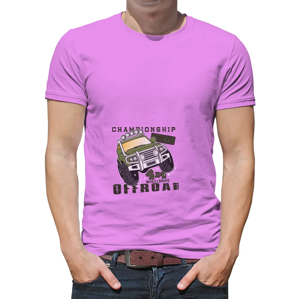 Customized Tee Shirts: Off-Road Championship Adventure|car nhl