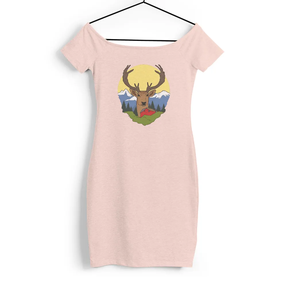 Graphic Tees: Majestic Deer Guardian of the Village|zayde wisdom