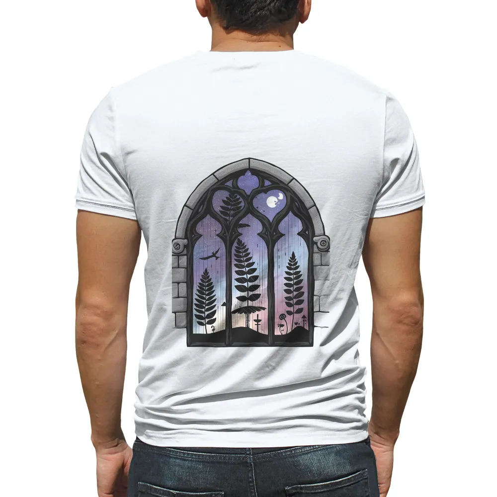 Tee Shirt Printing: Enchanted Forest Through Stained Glass|harmony day t shirts best and less