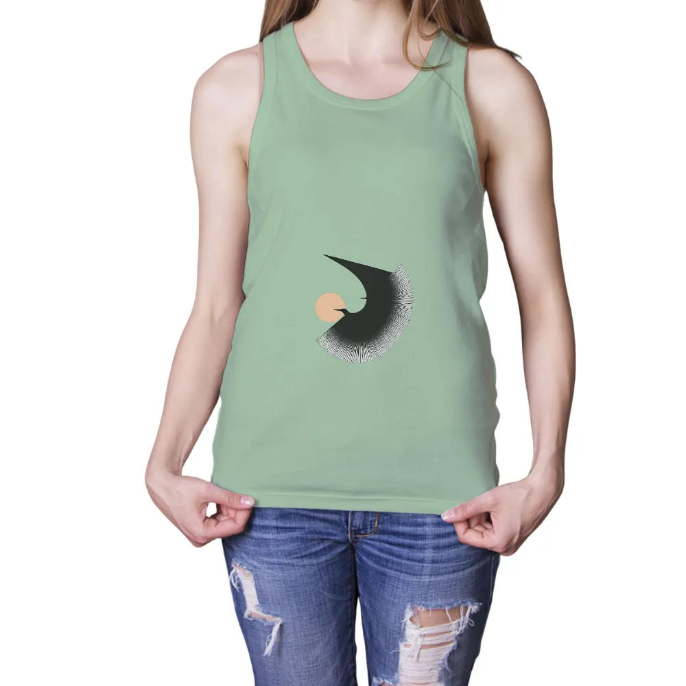 Tee Shirt Printing: Soaring Swallow - Freedom and Hope|t shirt all over design