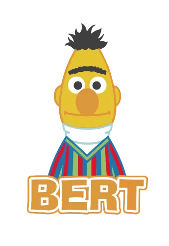 Tee Shirts Printed: Whimsical Bert from Sesame Street