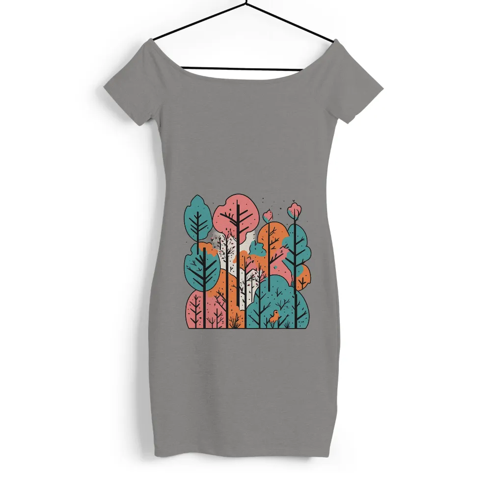 T-Shirt Printing: Celebrate Nature's Beauty with Vibrant Forest Design|t shirt painting on nature