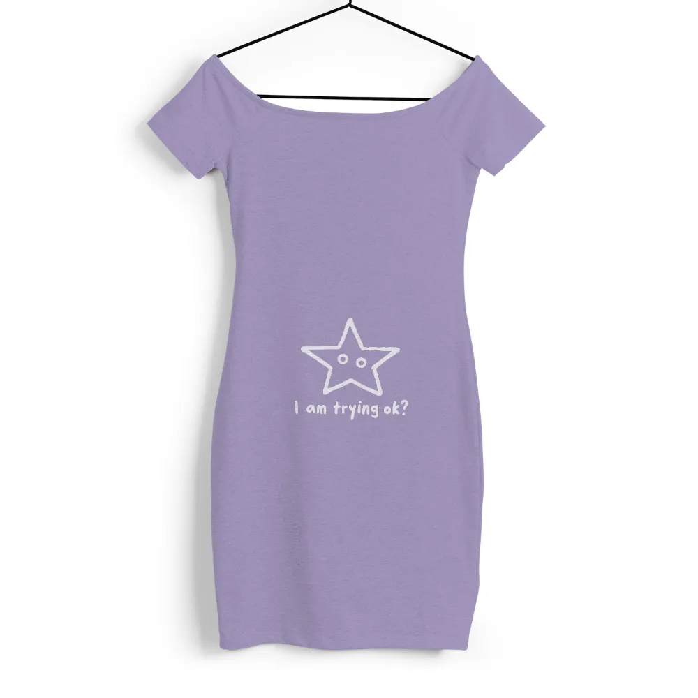 Graphic Tees: Star of Perseverance - I Am Trying Ok?|you may see me struggle but never quit shirt