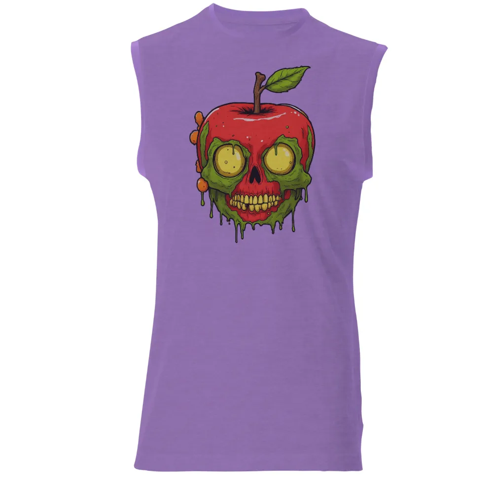 Custom T-Shirt Printing: Apple Skull Horror Design for Halloween|halloween shirt 2022